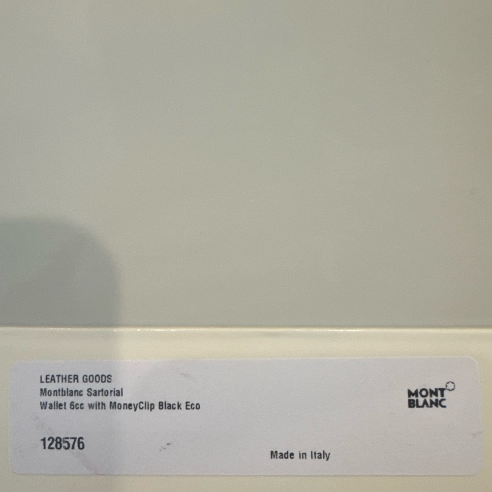 Mont blanc mans clip wallet